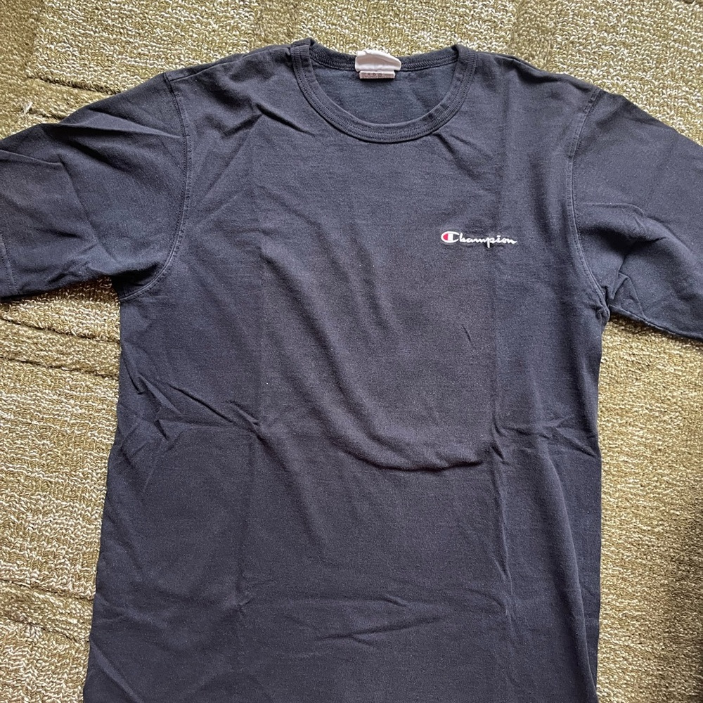 Champion Men Black T Shirt